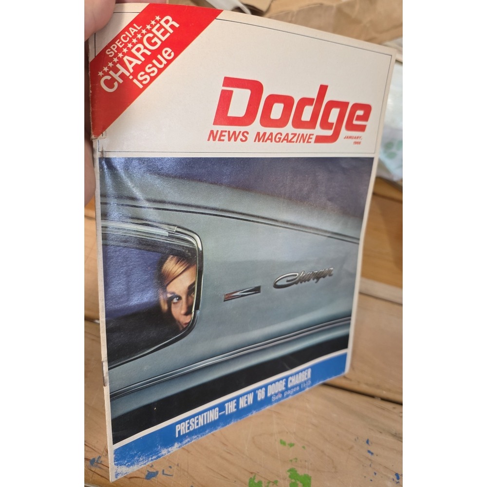 Vintage January 1966 Dodge News Magazine Special Charger Issue 66 Dodge Charger